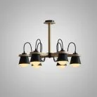 Люстра NATURA B 6 плафонов. Цвет черный. Lampatron 527-81