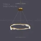 Кольцевые люстры и светильники HANNA B Тип A. Размер XL (Одно кольцо) Lampatron 4417-11182