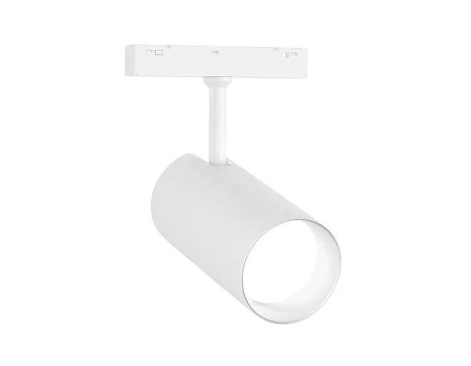 Трековый светильник белый IP20 20W 3CCT 3000-6000K SMART 48V 24° D65*140 Ambrella light GL4430 WH track system