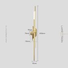 Бра TINUS BEND Размер L. Цвет латунь Lampatron f-tinus-bend-l-brass 8975-25407