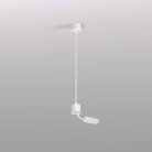 Подвод питания для подвесного монтажа трека SMART BASE, АС 220-240V, IP20, 5м, белый, алюминий Denkirs TR2124-WH SMART BASE