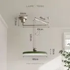 Подвесной светильник DENVER Зеленый + Хром Lampatron 8177-22382