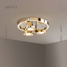 Потолочная люстра SELLIF GOLD 3 лампы Lampatron sellif-gold-3 7045-19349