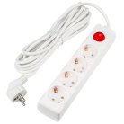 Розеточные блоки, удлинители Uniel S-GCU4-5B WHITE Ultra