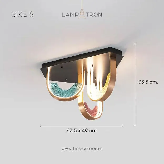 Потолочная люстра VITRAGE CH Размер S (3 источника) Lampatron vitrage-ch-3 8180-22388 Потолочная люстра VITRAGE CH Размер S (3 источника) Lampatron vitrage-ch-3 8180-22388