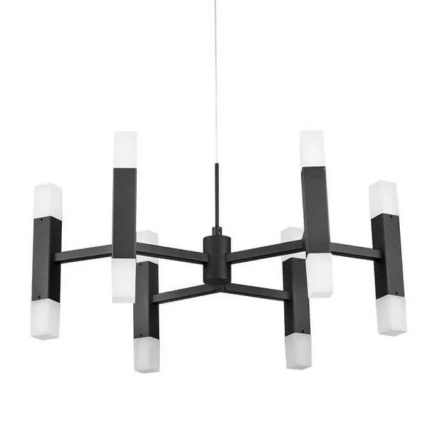 Подвесная люстра Rigor &amp; Conciseness Lighting Angular Plafond Black ImperiumLoft 156776-22 40.3460