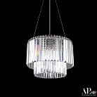 Люстра светодиодная хрустальная APL LED SH09.40.C.Ni.4000 Sicilia