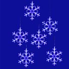 Гирлянда Uniel ULD-E1503-072/DTA BLUE IP20 SNOWFLAKES-3