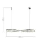 Светильник подвесной Хром/Прозрачный LED 1*25W 3000K ST-Luce SL6205.123.01 ELICA