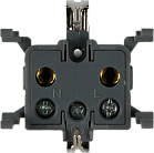 Механизм розетки 2К+З для скрытой установки, IP55, Donel DIP18800 W55