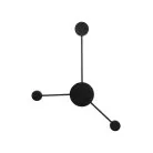 Настенный светильник Loft IT 10059BK Rays