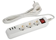 Розеточные блоки, удлинители ЭРА U-3es-1,5m-USB
