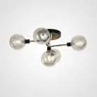 Потолочная люстра NEXO 5 плафонов. Цвет прозрачный. Каркас серебро. Lampatron 2035-3022