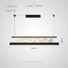 Реечный, рядный светильник ATARI NUOVO L Тип A. Размер M Lampatron atari-nuovo-l-a-m 9082-25877