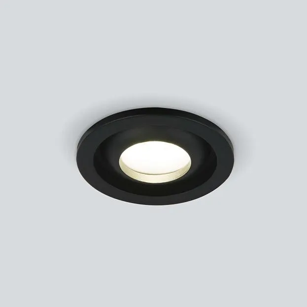 Встраиваемый светильник Elektrostandard 25022/LED 5W 4200K BK черный Luss a056767 Встраиваемый светильник Elektrostandard 25022/LED 5W 4200K BK черный Luss a056767