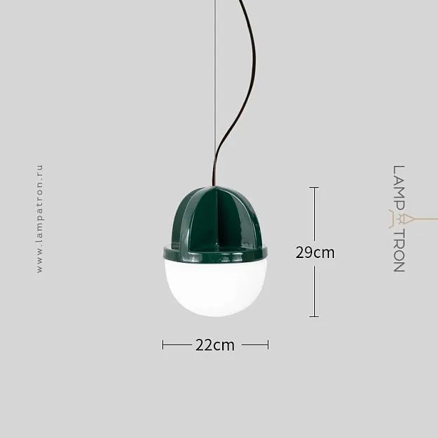 Подвесной светильник TARU Размер L. Цвет зеленый Lampatron taru-green-l 9016-25623 Подвесной светильник TARU Размер L. Цвет зеленый Lampatron taru-green-l 9016-25623