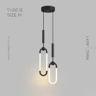 Готовая комбинация светильников FINNUR DUO Тип B. Размер M. Цвет Черный. Теплый свет Lampatron 7771-21902