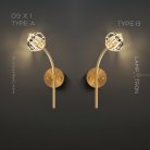 Бра RH E WALL 1 лампа. Цвет Латунь. Тип А Lampatron rh-e-wall-1-brass-a 7485-20778