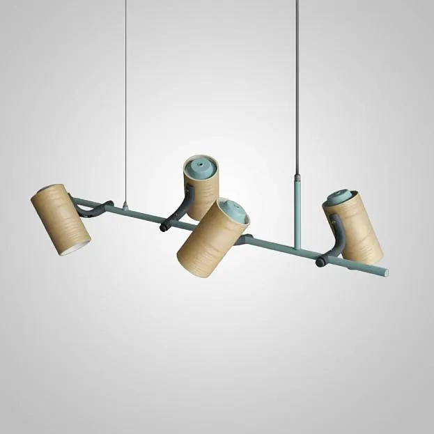 Подвесной реечный светильник BARREL A Blue ImperiumLoft 240213-26 BAREL