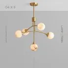 Люстра MAYLIN 5 ламп Lampatron maylin-5 5290-13543