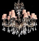 Хрустальная подвесная люстра Lumina Deco LDP 9236-15 Lussinare