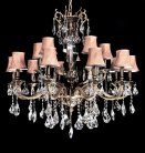 Хрустальная подвесная люстра Lumina Deco LDP 9236-15 Lussinare