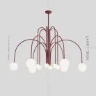 Люстра DAY 12 плафонов. Размер M. Цвет красный. Lampatron 3549-8695