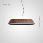 Подвесной светильник BENONI Размер M. Темное Дерево Lampatron 7412-20494