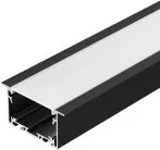 Профиль S2-LINIA69-F-2500 SEAMLESS BLACK ( Алюминий) 2,5м Arlight 033534
