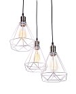Подвесной светильник Lumina Deco LDP 11609-3 WT Cobi