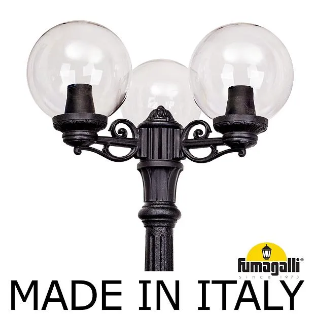 Садово-парковый фонарь FUMAGALLI ARTU BISSO/G250 3L G25.158.S30.AXE27 Черный