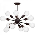 Люстра на штанге Sputnik Pendant 12 Brown ImperiumLoft 74938-22 40.1656