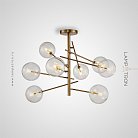 Люстра STOOLS 8 плафонов. Латунь. Lampatron 774-15379