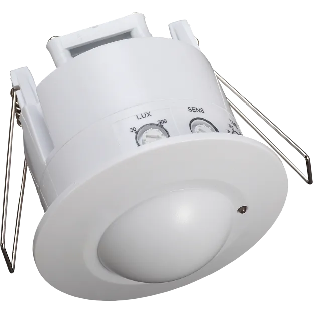 Датчик присутствия высокочастотный потолочн. встраиваемый, 3-х пров. 360º,  макс. 2000Вт. 1-6 м. белый Donel DS75CMW DS