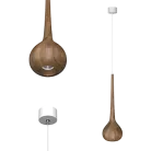 Подвесной (накладной) светильник LeDron WoodDrop Big White под сменную лампу