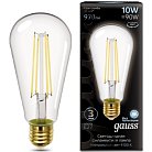 Лампа Gauss 157802210 Filament ST64 10W 970lm 4100К Е27 LED