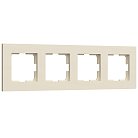 Рамка на 4 поста Slab (айвори матовый) Werkel W0042962 a062809