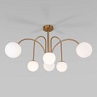Потолочная люстра Eurosvet 30177/6 латунь Alix a055499