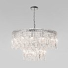 Подвесной светильник с прозрачным хрусталем Eurosvet 60160 хром a065324 Blitz