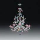 Подвесная люстра Reccagni Angelo Ca' Rezzonico 6L Polichrome Nickel