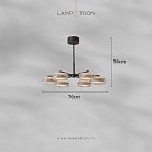 Люстра EILERT CH 6 плафонов Lampatron eilert-ch-6 9052-25768