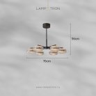 Люстра EILERT CH 6 плафонов Lampatron eilert-ch-6 9052-25768