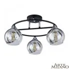 Люстра потолочная с плафонами Arte Milano 322403/3 BK+CR Amalfi