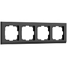 Рамка на 4 поста Werkel W0041808 (черный) Stark a050913