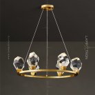 Кольцевые люстры и светильники CRISTEL R 6 плафонов. Lampatron f-cristel-r-6 3210-7981
