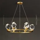 Кольцевые люстры и светильники CRISTEL R 6 плафонов. Lampatron f-cristel-r-6 3210-7981