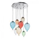 Подвесная люстра Ideal Lux 100944 CLOWN SP8 COLOR