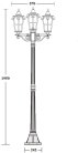 Наземный фонарь Oasis Light 86108B/02 Gb PORTO
