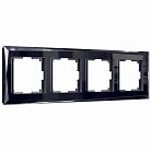 Рамка на 4 поста Werkel W0041208 (черный) a051445 Diamant