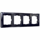 Рамка на 4 поста Werkel W0041208 (черный) a051445 Diamant